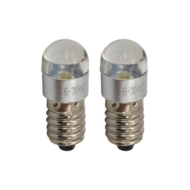 <b>E10 Miniature LED Bulb CREE LED Flashlight Bulbs 6-30V LED Bulb Replacement for Lamp Torch Lantern Wo</b>