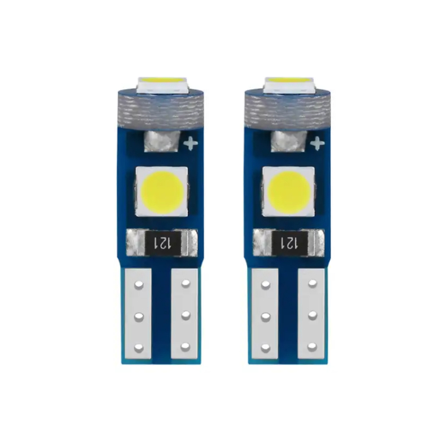 <b>T5 LED Bulb 12V T5 W3W 3030 3SMD Wedge LED Gauge Cluster Dashboard Indicator Light Bulbs Canbus Car I</b>