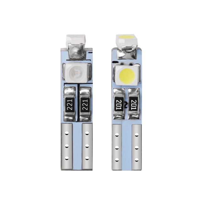 <b>T5 1210 3SMD Wedge LED Instrument Cluster Panel Speedometer Lamp Bulb Gauge Dash Light Visor Vanity M</b>