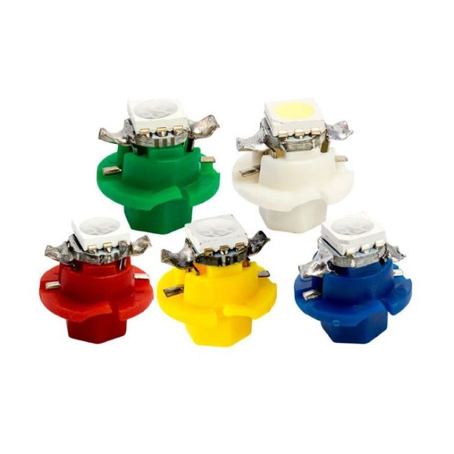 <b>T5 B8.4D 5050 1SMD LED Car Instrument Lights 12V Indicator Gauge Dashboard Dash Side Lights Bulbs</b>