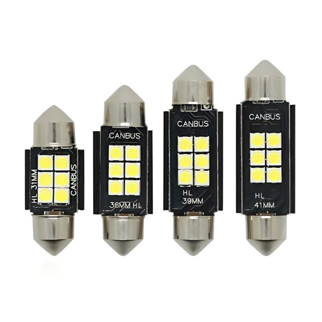 <b>31mm 36mm 39MM 41mm C5W C10W Canbus 3030 6SMD LED Festoon Bulbs Car Interior Lights License Plate Lig</b>