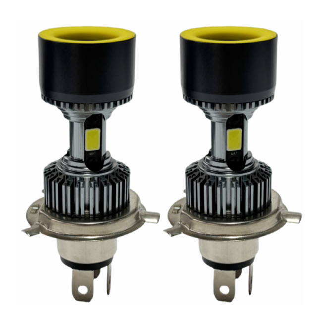 4 Color Angel Eye H4 HS1 LED Motorcycle Headlight Bulb M9S CO