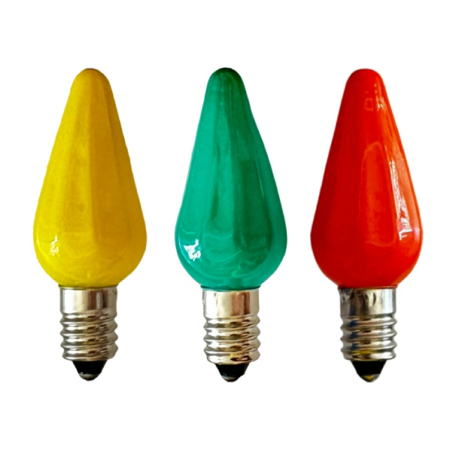 <b>C6 Vintage Christmas Light Bulb E10 Incandescent Bulb Holiday Decoration Lamps Multicolor 18V</b>