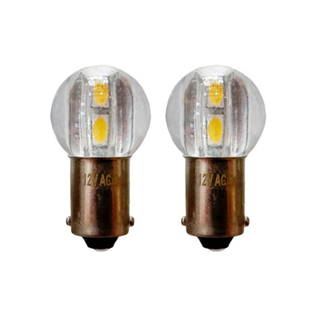 <b>G4.5 BA9S LED Miniature Automotive Lamp 12V AC/DC G15 BA9S 4SMD LED Replacement Bulb</b>