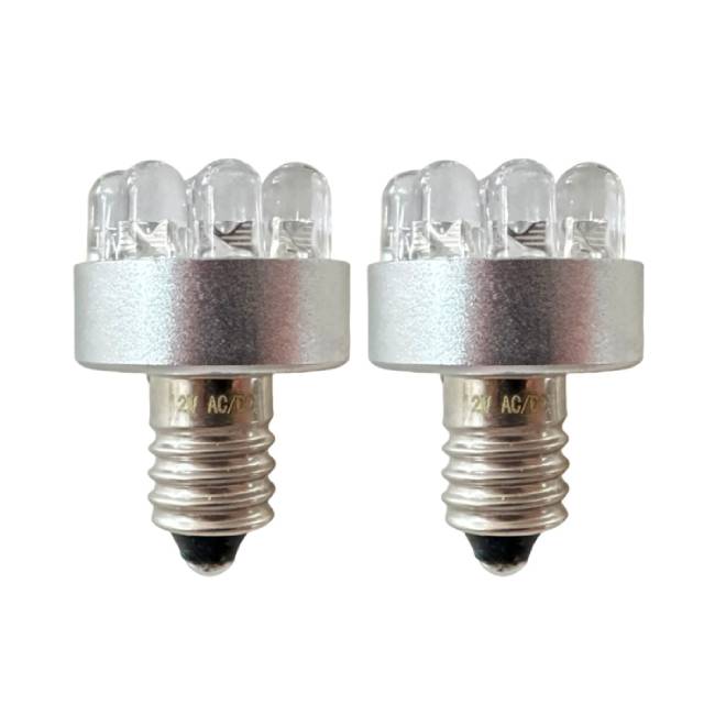 <b>E10 Screw Base LED Bulbs 12V AC/DC E10 9 LED Miniature Replacement Bulb Indicator Lamp</b>