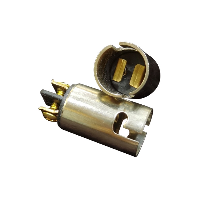 <b>Universal Dual Filament Lamp Holder BA15D Copper Marine Lamp Socket Navigation Bulb Cap</b>