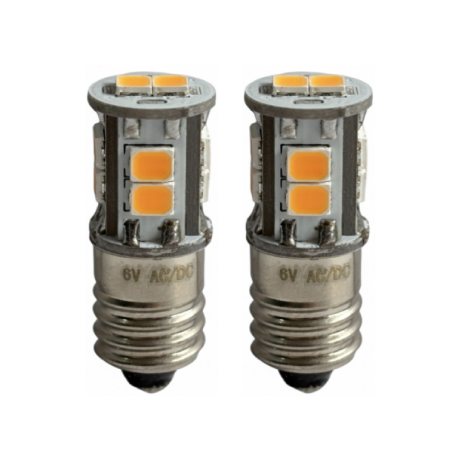 E10 Screw LED Replacement Bulb 6V E10 2835 10SMD LED Indicato