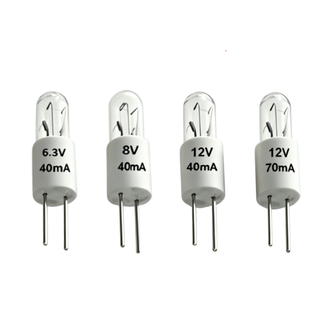 <b>5mm Miniature Incandescent Lamp T1 3/4 Bi-pin Lamp 6.3V 40mA 8V 40mA 12V 40mA 12V 70mA</b>