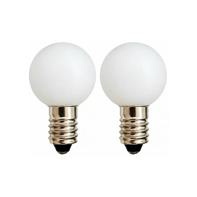 <b>E10 LED Globe Light Bulbs White Round Shape Screw Base Bulb Street Lamp 12V 24V</b>