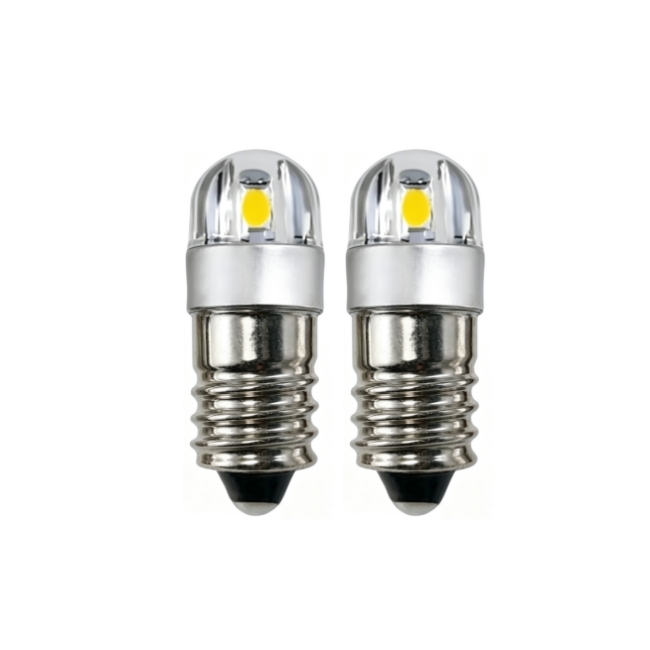 <b>E10 LED Bulb E10 3030 2SMD LED Replacement Bulbs for Car Interior Dome Map License Plate Lights</b>