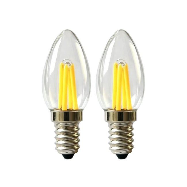 E12 LED Candelabra Bulbs C22/C7 Vintage Candle Light Bulbs fo