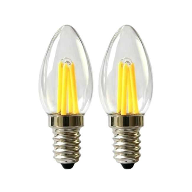 <b>E12 LED Candelabra Bulbs C22/C7 Vintage Candle Light Bulbs for Chandelier Ceiling Fan 3W </b>