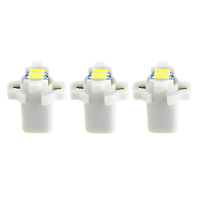 <b>LED Dashboard Indicator Light Bulbs T5 B8.3D 4014-3SMD LED Climate Heater Controls Instrument Panel G</b>