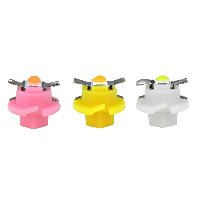 <b>T5 B8.4D 3030 1SMD LED Instrument Panel Cluster Dashboard Light Bulbs 12V LED Dash Warning Indicator </b>