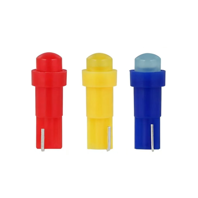 <b>T5 Wedge LED Bulb W1.2W W3W W2W T5 COB LED Car Dashboard Instrument Lamp Bulbs 12V LED Indicator Lamp</b>