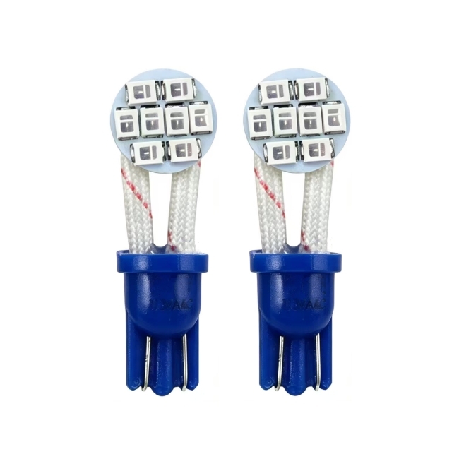 <b>Pinball LED Bulb T10 #555 3528 8SMD LED Flasher with Flexible Wire 13V AC/DC</b>
