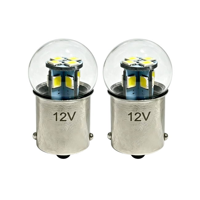 BA15S LED Bulb 12V 28V 10-30V 1156 P21W BA15S 2835 12SMD Auto