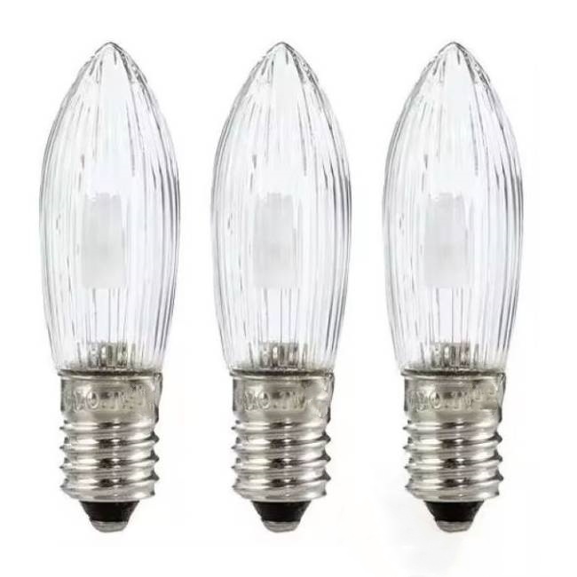 E10 LED Tapered Candles Universal Replacement Bulbs C6 E10 LED Spare Bulbs for Christmas Candle Arch