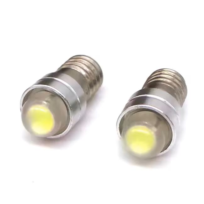 E5 LED Bulb 3V 6V 12V 24V LED Miniature Replacement Bulb E5 Screw Bulb