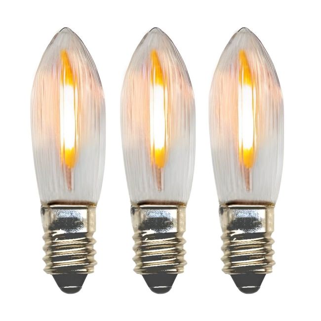 Flicker Flame Light Bulbs E10 C6 Candle Bridge Bulb 12V 24V Christmas Replacement Bulb
