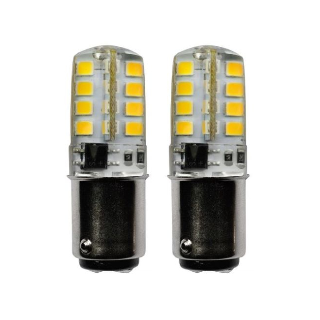 BA15D Silicone LED Bulb 120V 3W 32LED 2835SMD BA15D Double Contact Bayonet Light Bulb For Ceiling Fan Desk Lamp Pendant Lighting 