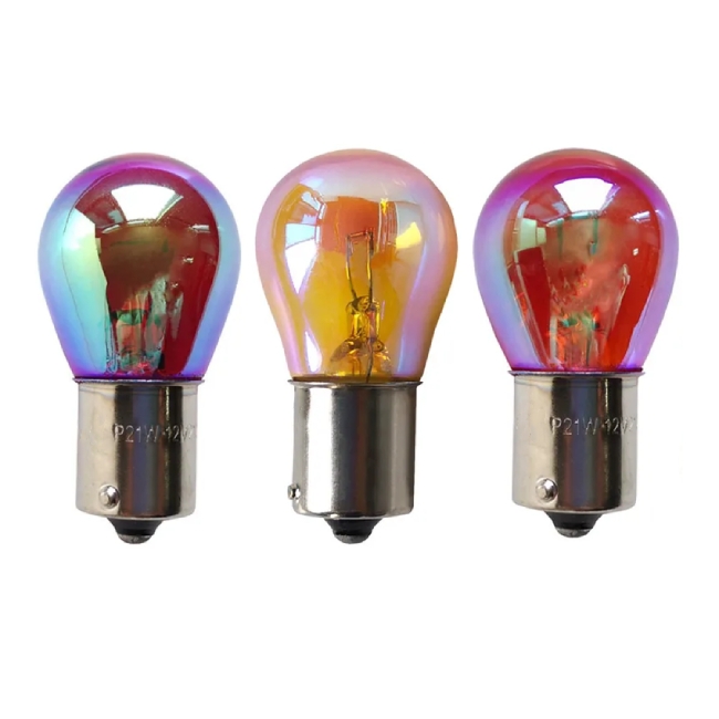 P21W S25 12V 21W BA15S Diadem Chrome Red Yellow Amber Halogen Bulb 1156 BA15S Car Turn Singal Light Brake Light