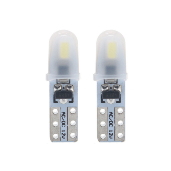T5 Wedge LED Bulb 3014 2SMD LED Car Gauge Instrument Dash Panel Indicator Lights Dome Map Light 12V