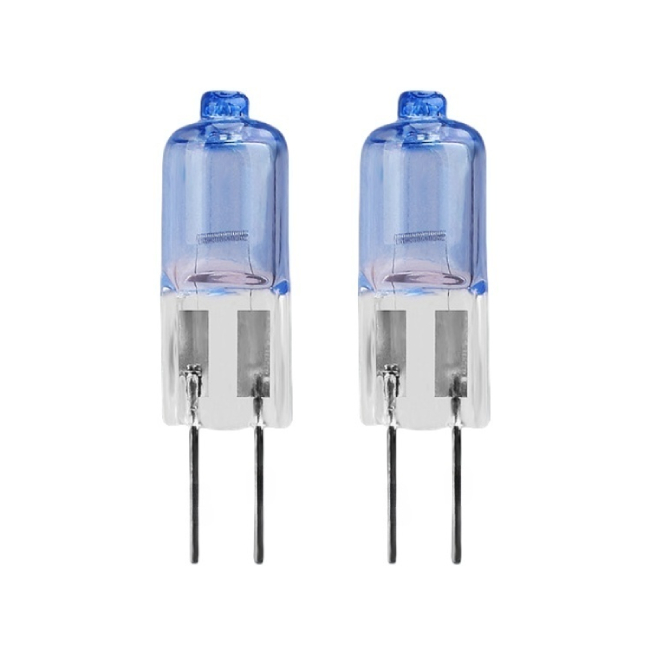 G4 Halogen Bulb 12V 10W 20W G4 Bi-Pin Light Bulb Pendant Landscape Lamp Blue Coated Microscope Light Bulb 4000K