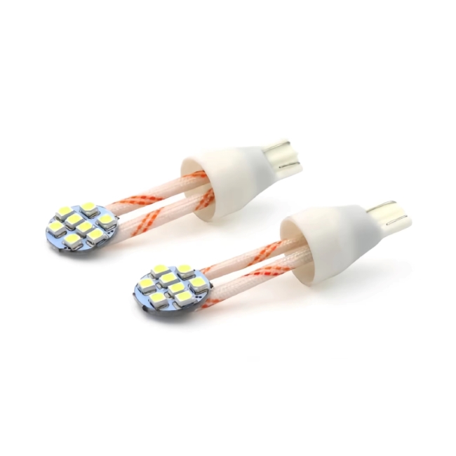 T15 W16W 921 906 3528 8SMD Pinball LED Flasher Bulb with Flexible Wire 12V AC/DC Flipper Led Lamps