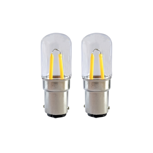 BA15D Double Contact Bayonet Base LED Filament Bulb 12V 24V 110V 220V 1.5W Exit Signs Chandeliers