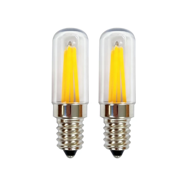E14 Filament LED Tubular Light Bulb T18 E14 LED Bulb for Chandelier Ridge Light Bulb Range Hood Light Bulbs 110V 220V