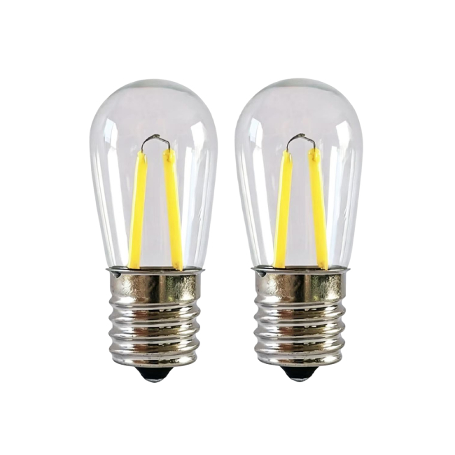 T22 LED Filament Bulb E17 Screw Base LED Filament Replacement Bulb for Refrigerator Microwave Oven Candelabra Light 110V 220V