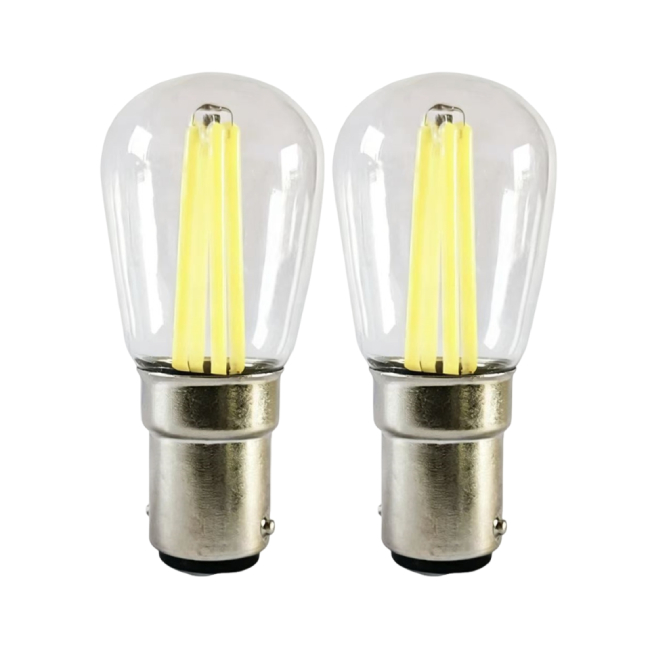 1157 LED Filament Bulb BA15D Double Contact Bayonet Base LED Sewing Machine Light Desk Lamp Fridge Lights 12V 24V