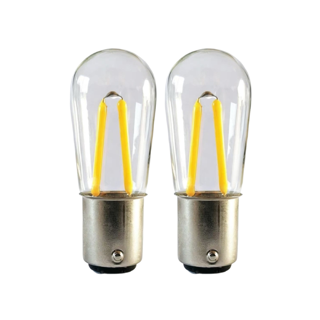 BA15D LED Filament T20 Light Bulbs 1.5-2W BA15D Double Bayonet LED Ceiling Light 15-20W Halogen Replacement Bulbs for Sewing Machine Lighting