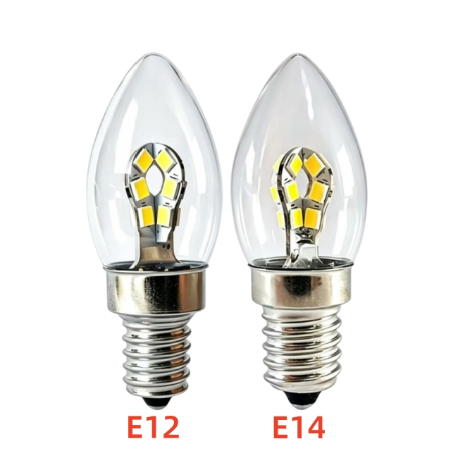 C7 LED Replacement Bulb E12 E14 LED Screw LED Light Bulb C22 LED Night Light Bulbs Clear Glass