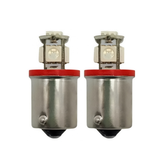 BA15S #89 5050 5SMD LED Flasher 7V 13V 28V BA15S Bayonet Base Tower LED Lamp #89 Base Flash